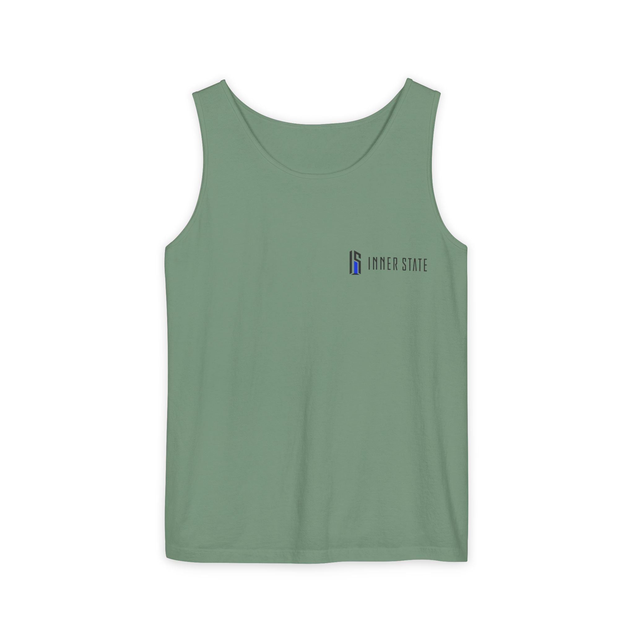 Inner State Graphic Tank Top — Artistic Microphone & Moon Design