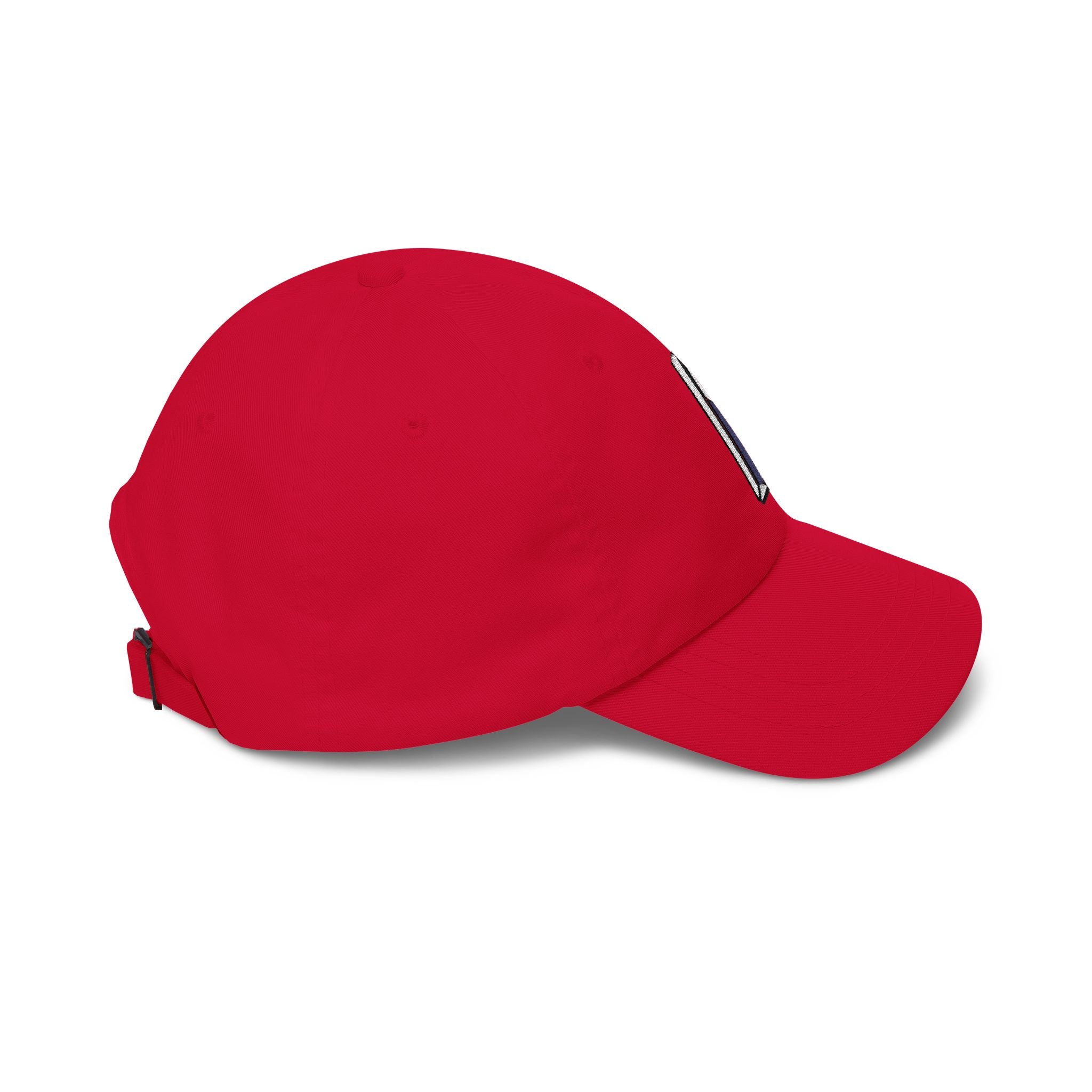 Minimal 3D Letter Dad Cap — White Embroidered 'S' Baseball Hat