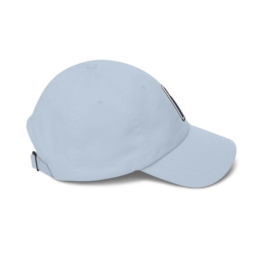 Minimal 3D Letter Dad Cap — White Embroidered 'S' Baseball Hat