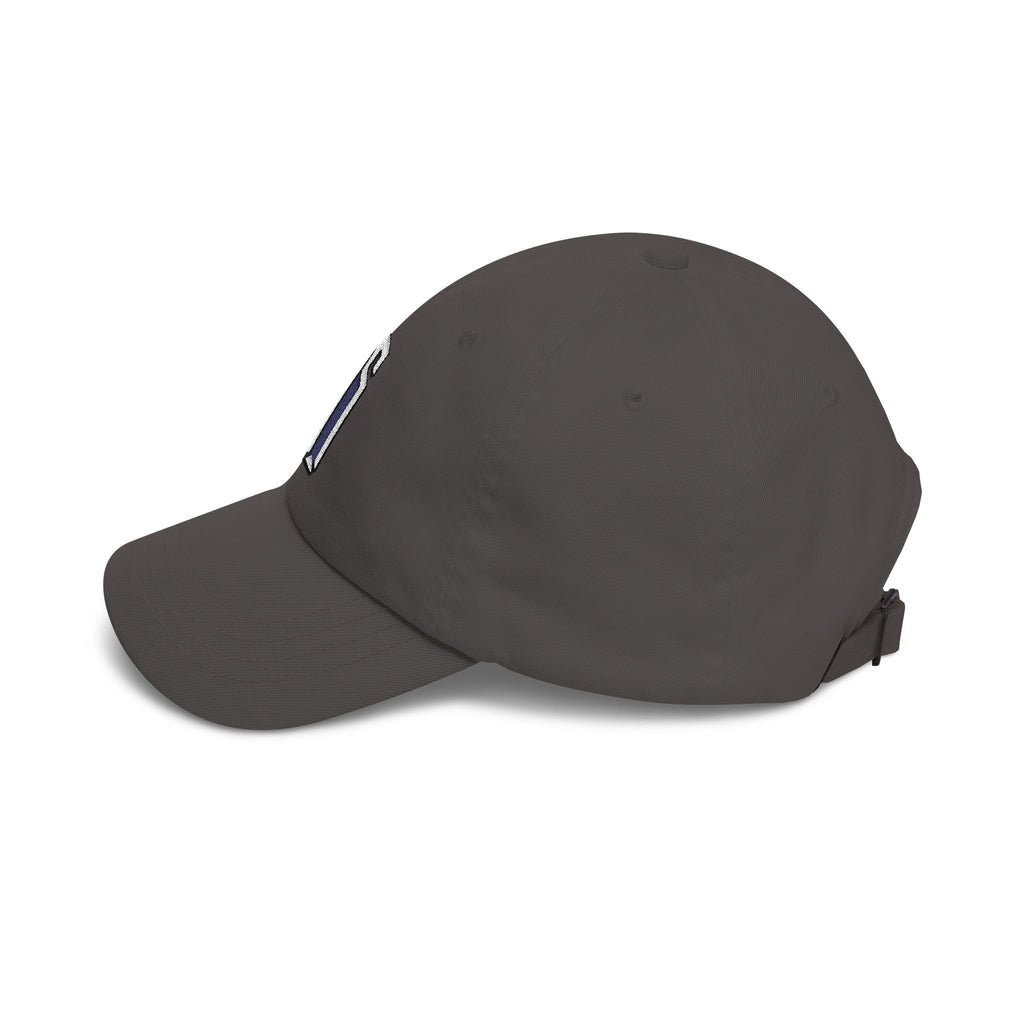 Minimal 3D Letter Dad Cap — White Embroidered 'S' Baseball Hat
