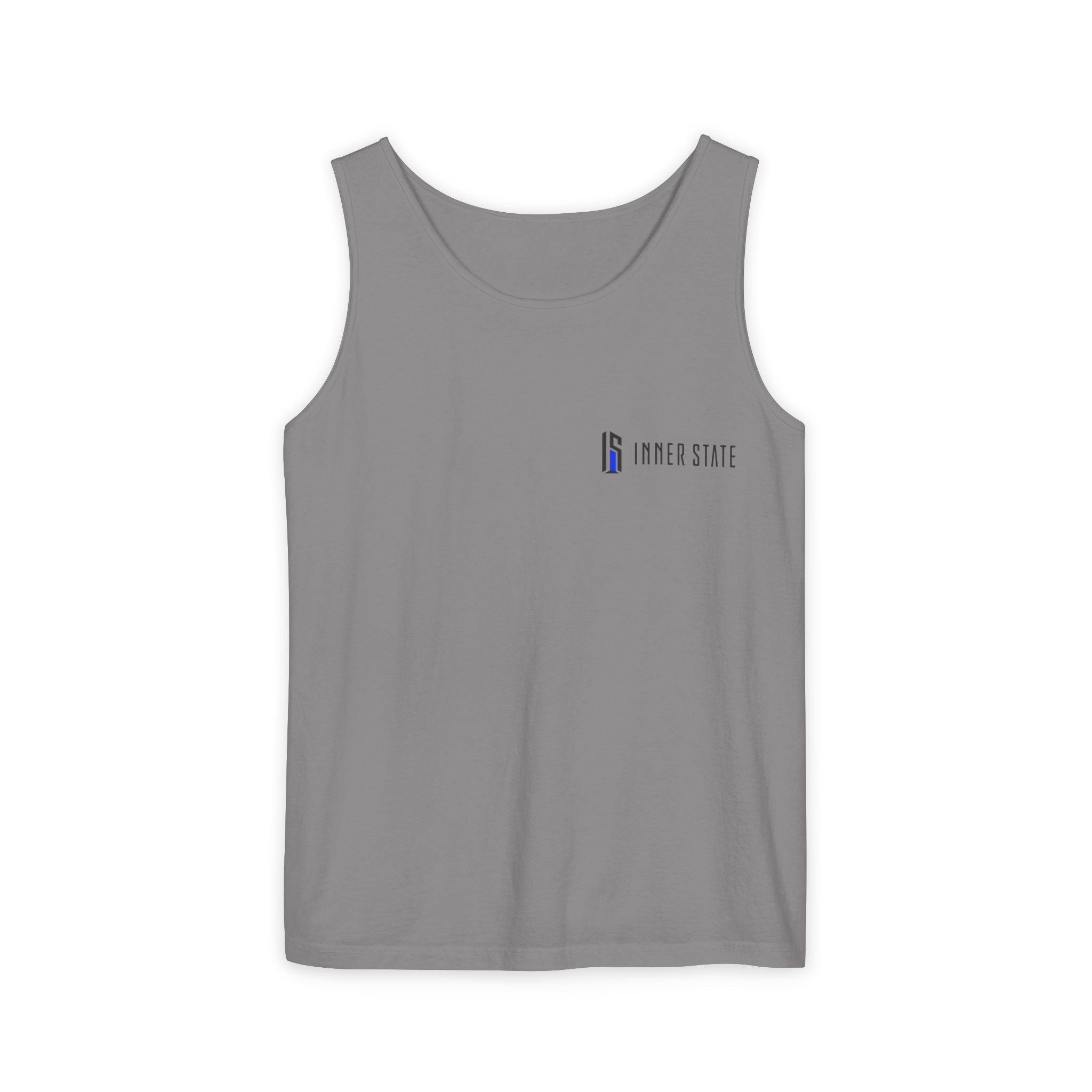 Inner State Graphic Tank Top — Artistic Microphone & Moon Design