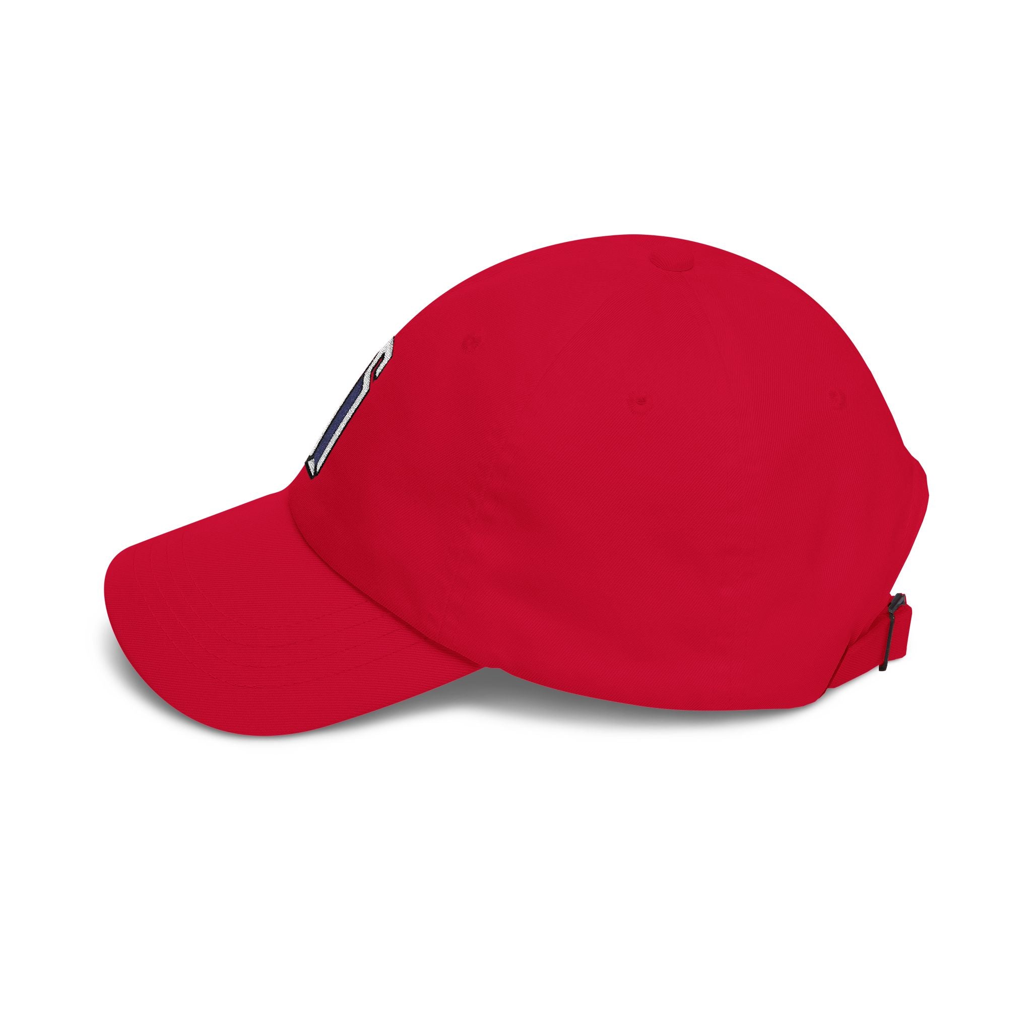 Minimal 3D Letter Dad Cap — White Embroidered 'S' Baseball Hat