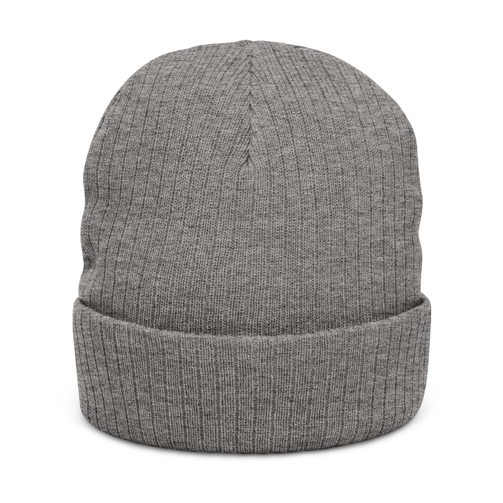 Embroidered Ribbed Beanie — Inner State Logo Knit Hat