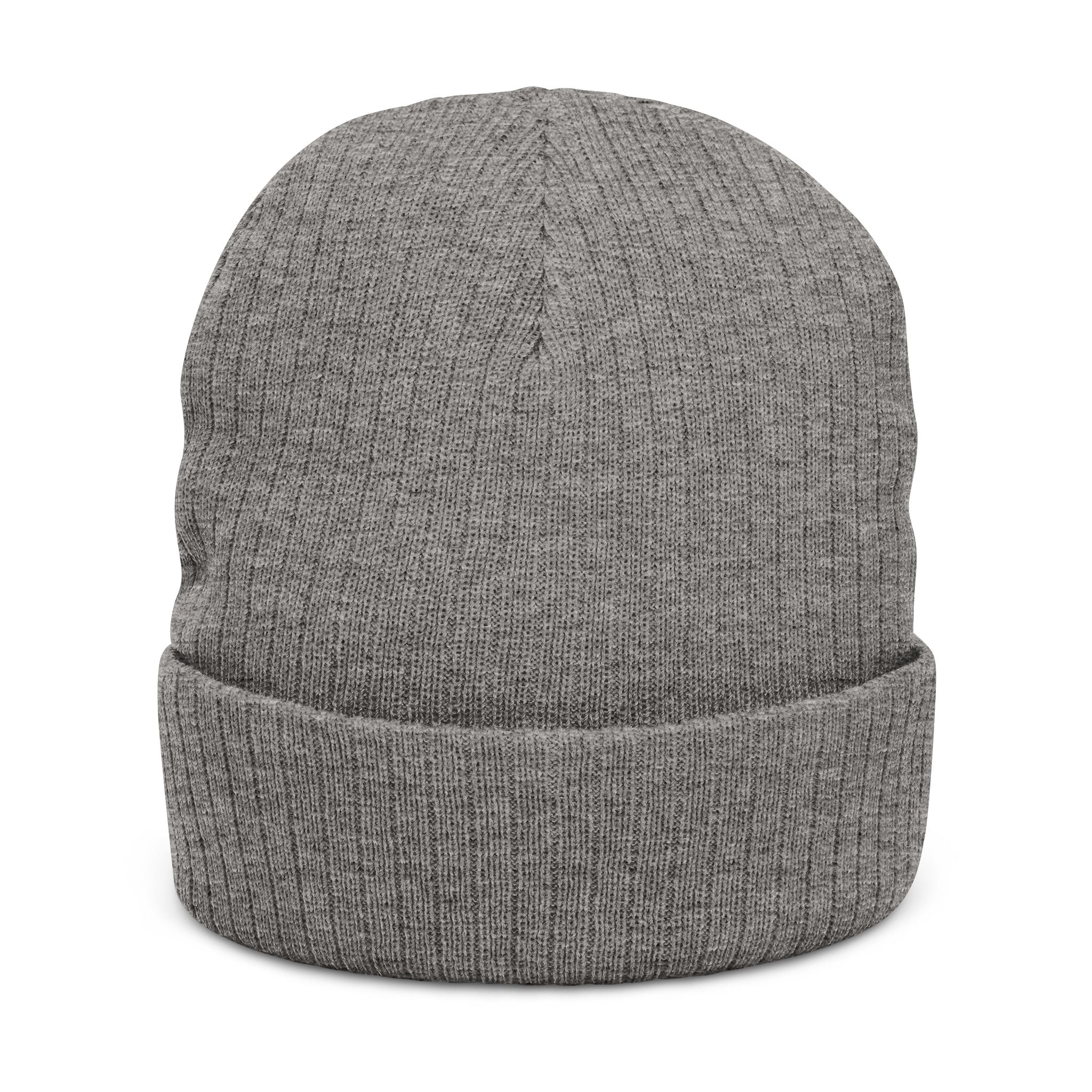 Embroidered Ribbed Beanie — Inner State Logo Knit Hat