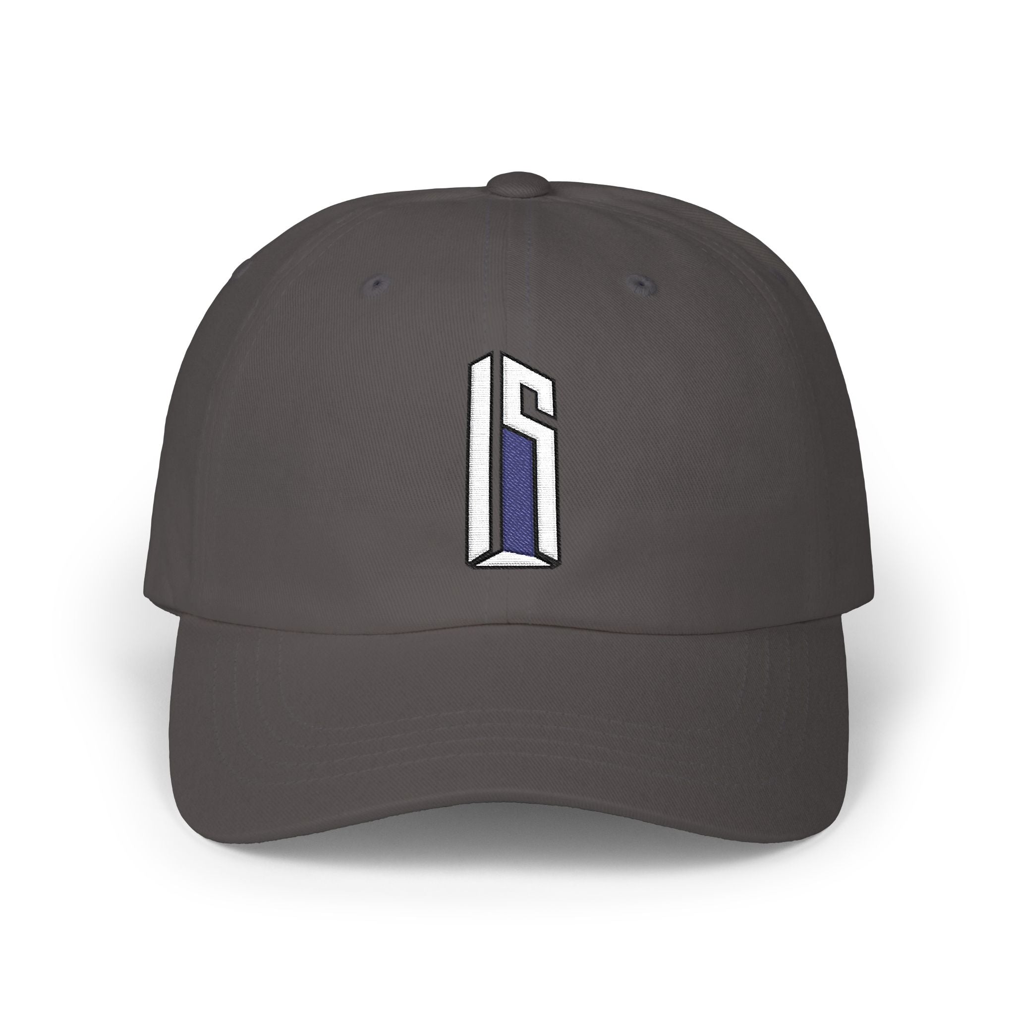 Minimal 3D Letter Dad Cap — White Embroidered 'S' Baseball Hat