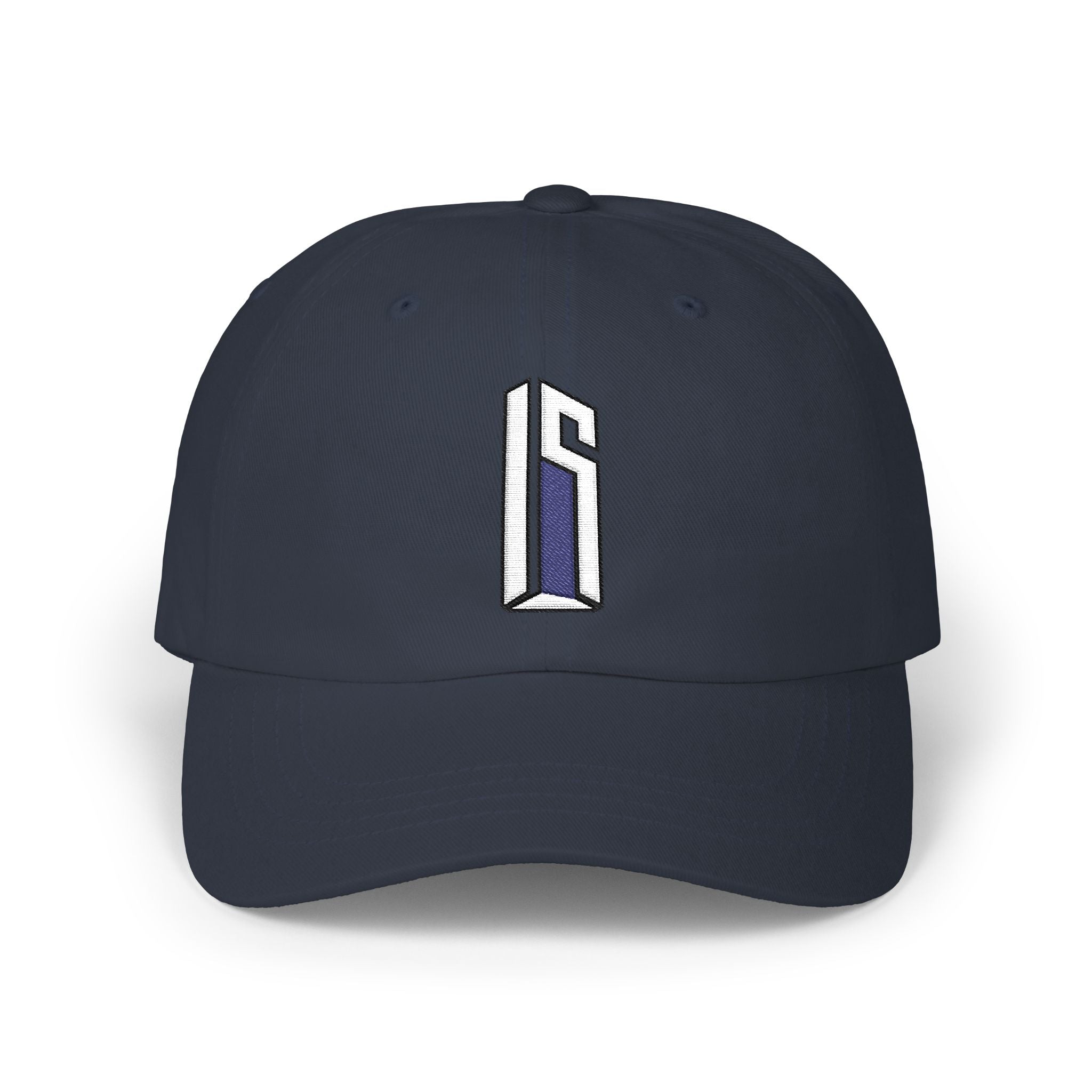 Minimal 3D Letter Dad Cap — White Embroidered 'S' Baseball Hat
