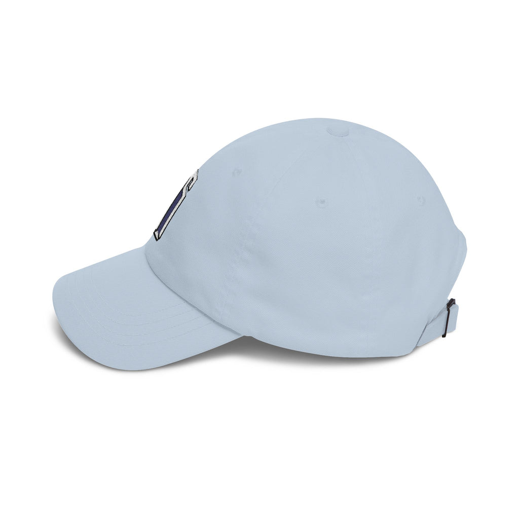 Minimal 3D Letter Dad Cap — White Embroidered 'S' Baseball Hat