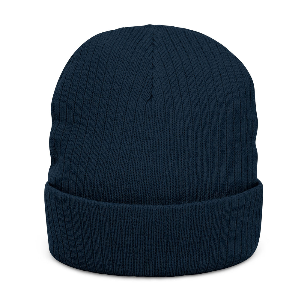 Embroidered Ribbed Beanie — Inner State Logo Knit Hat