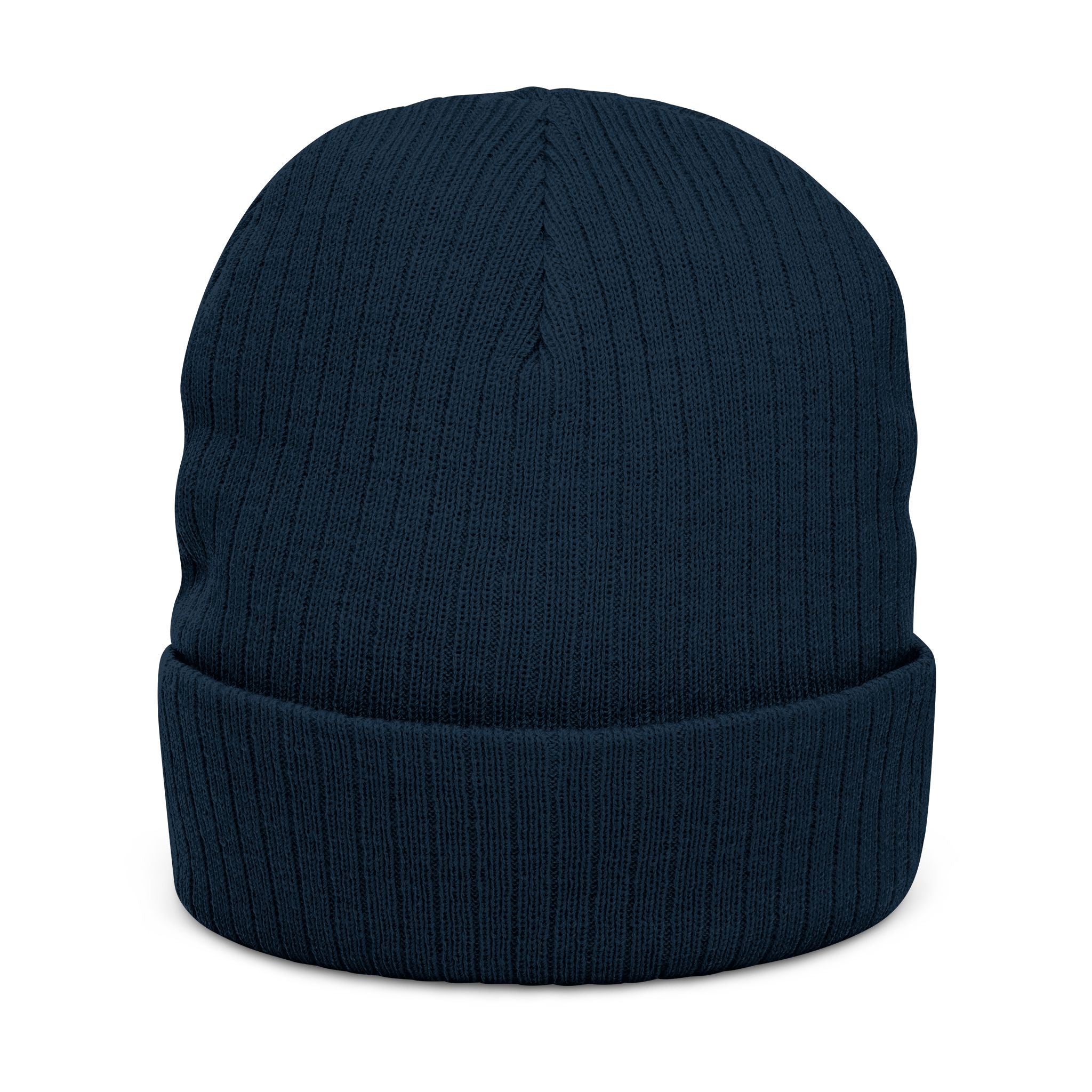 Embroidered Ribbed Beanie — Inner State Logo Knit Hat