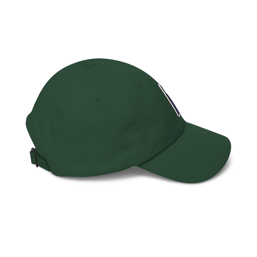 Minimal 3D Letter Dad Cap — White Embroidered 'S' Baseball Hat