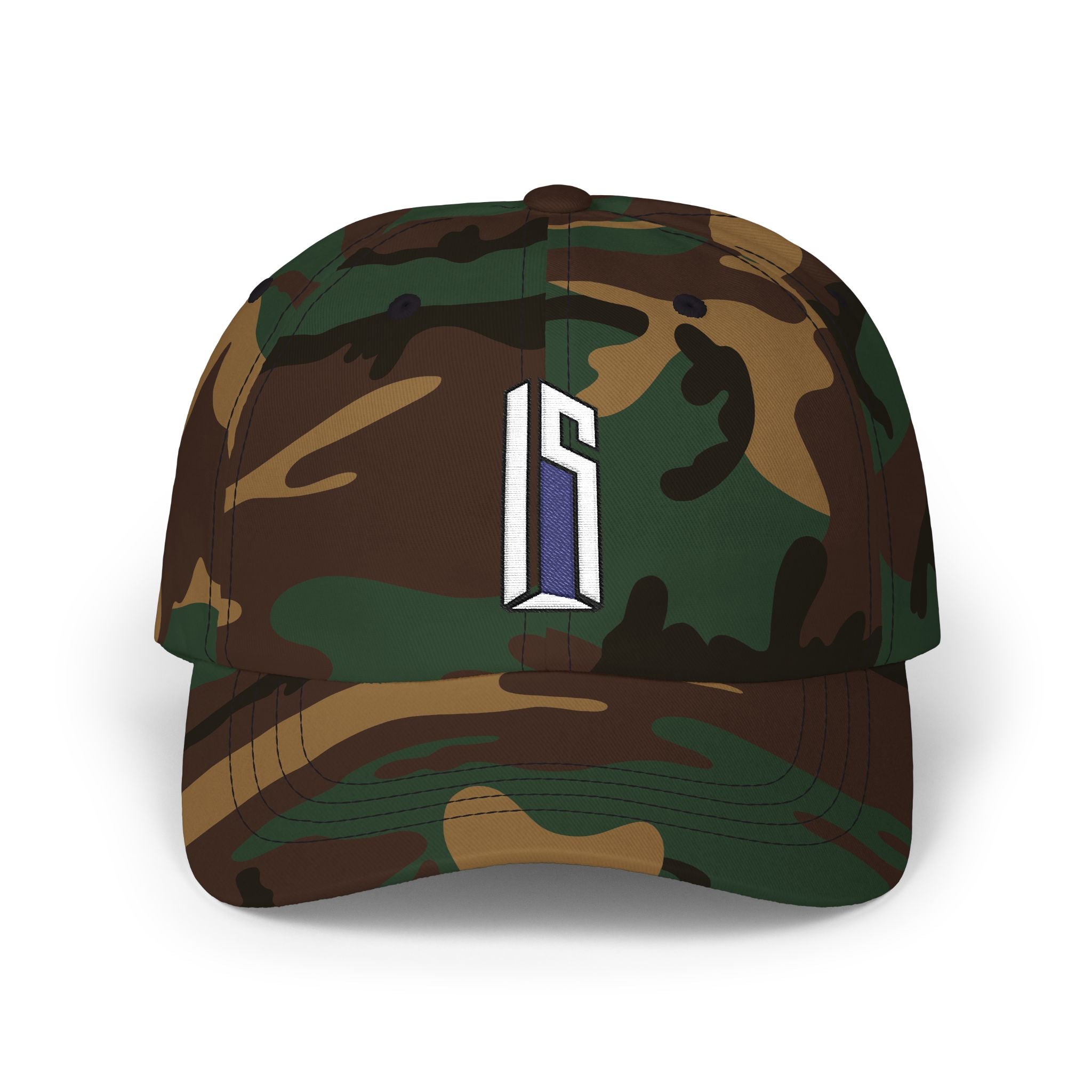 Minimal 3D Letter Dad Cap — White Embroidered 'S' Baseball Hat
