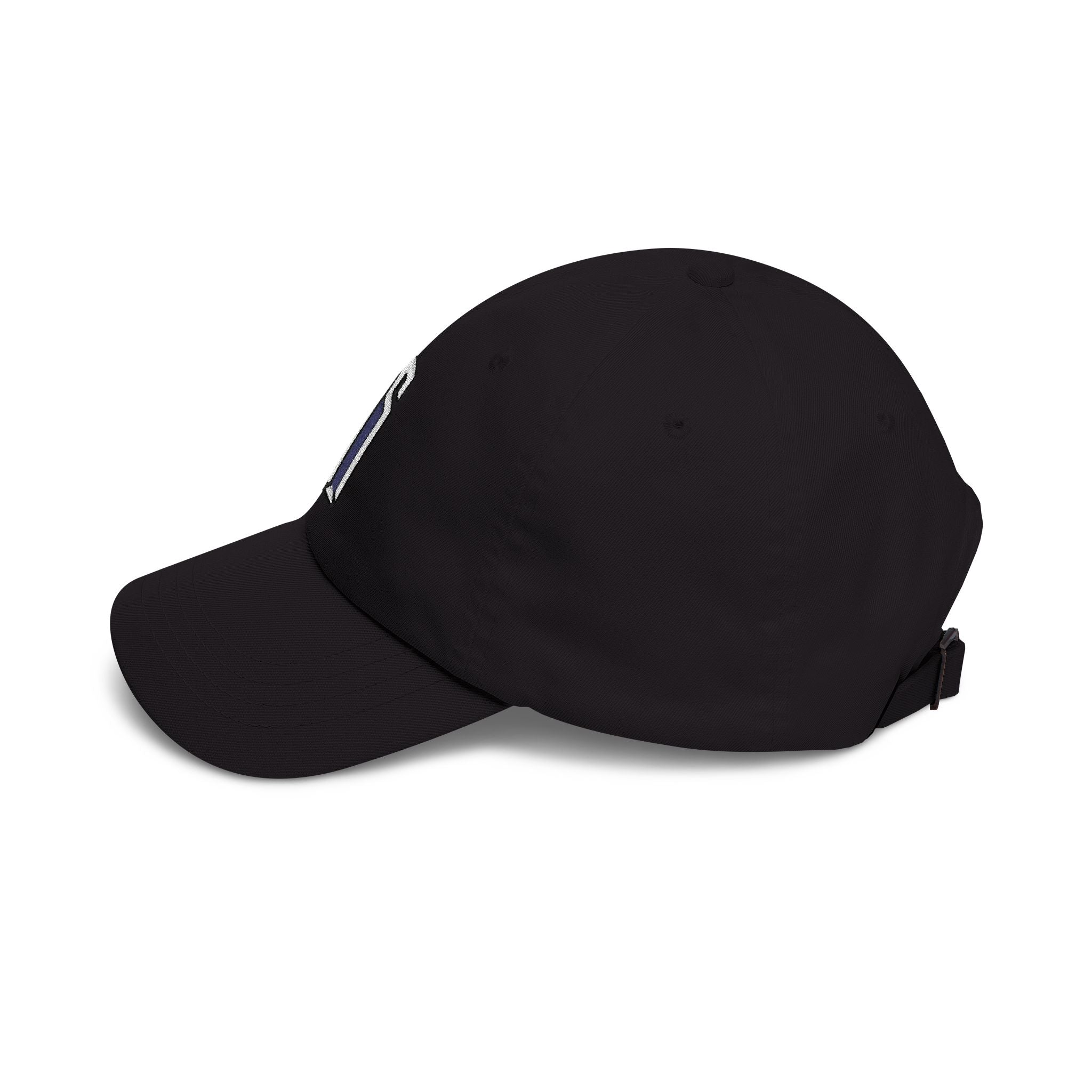 Minimal 3D Letter Dad Cap — White Embroidered 'S' Baseball Hat