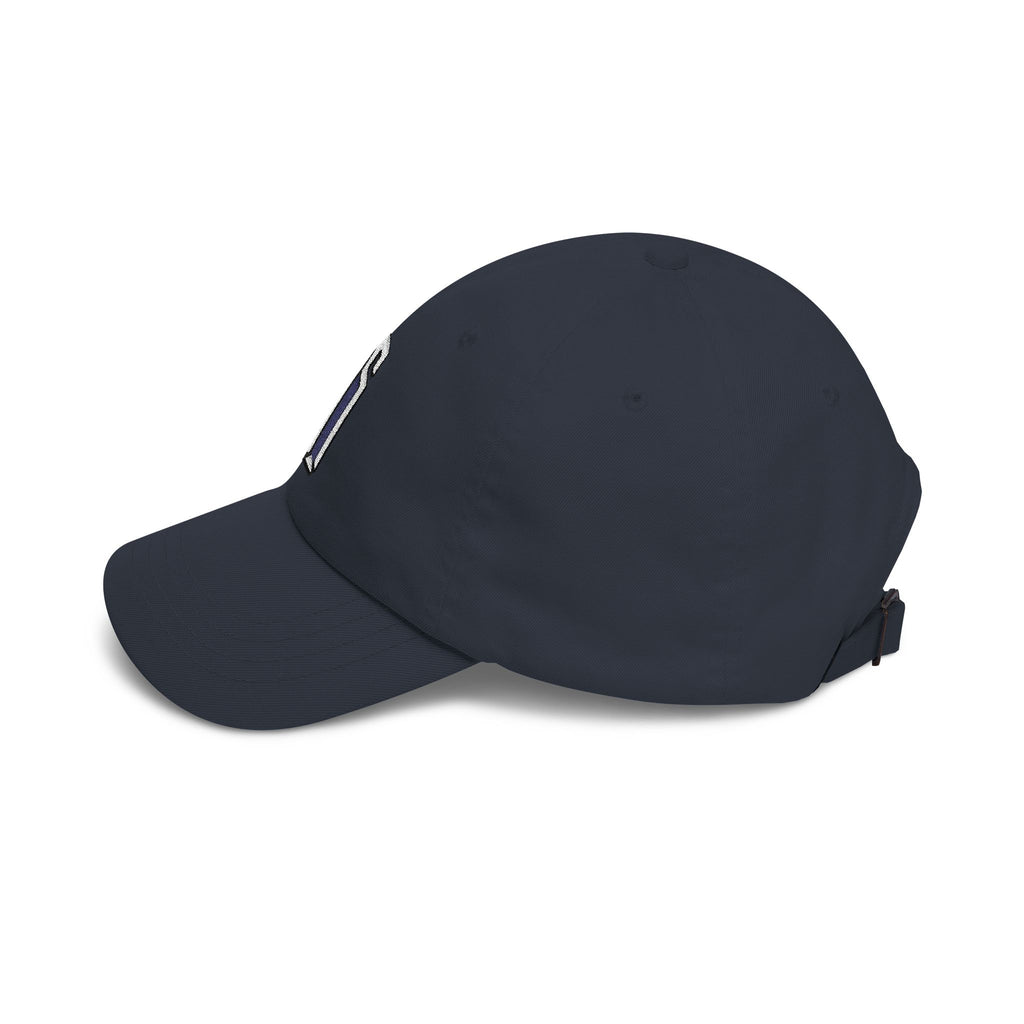 Minimal 3D Letter Dad Cap — White Embroidered 'S' Baseball Hat