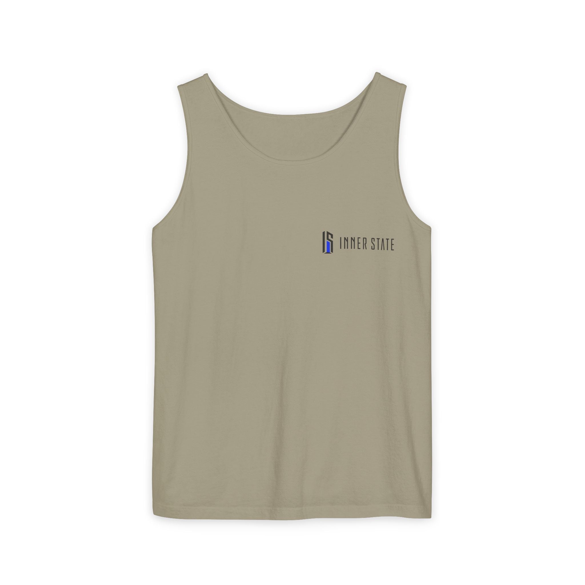 Inner State Graphic Tank Top — Artistic Microphone & Moon Design