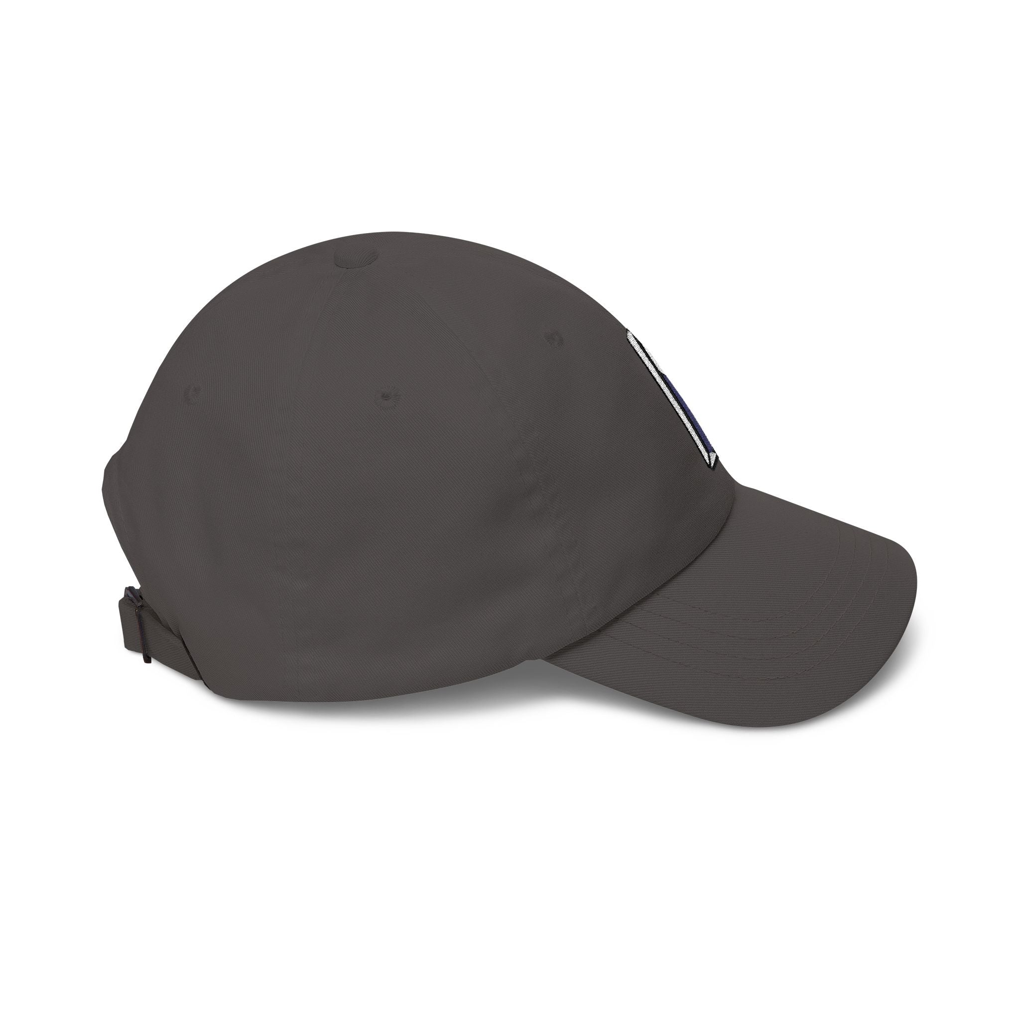 Minimal 3D Letter Dad Cap — White Embroidered 'S' Baseball Hat