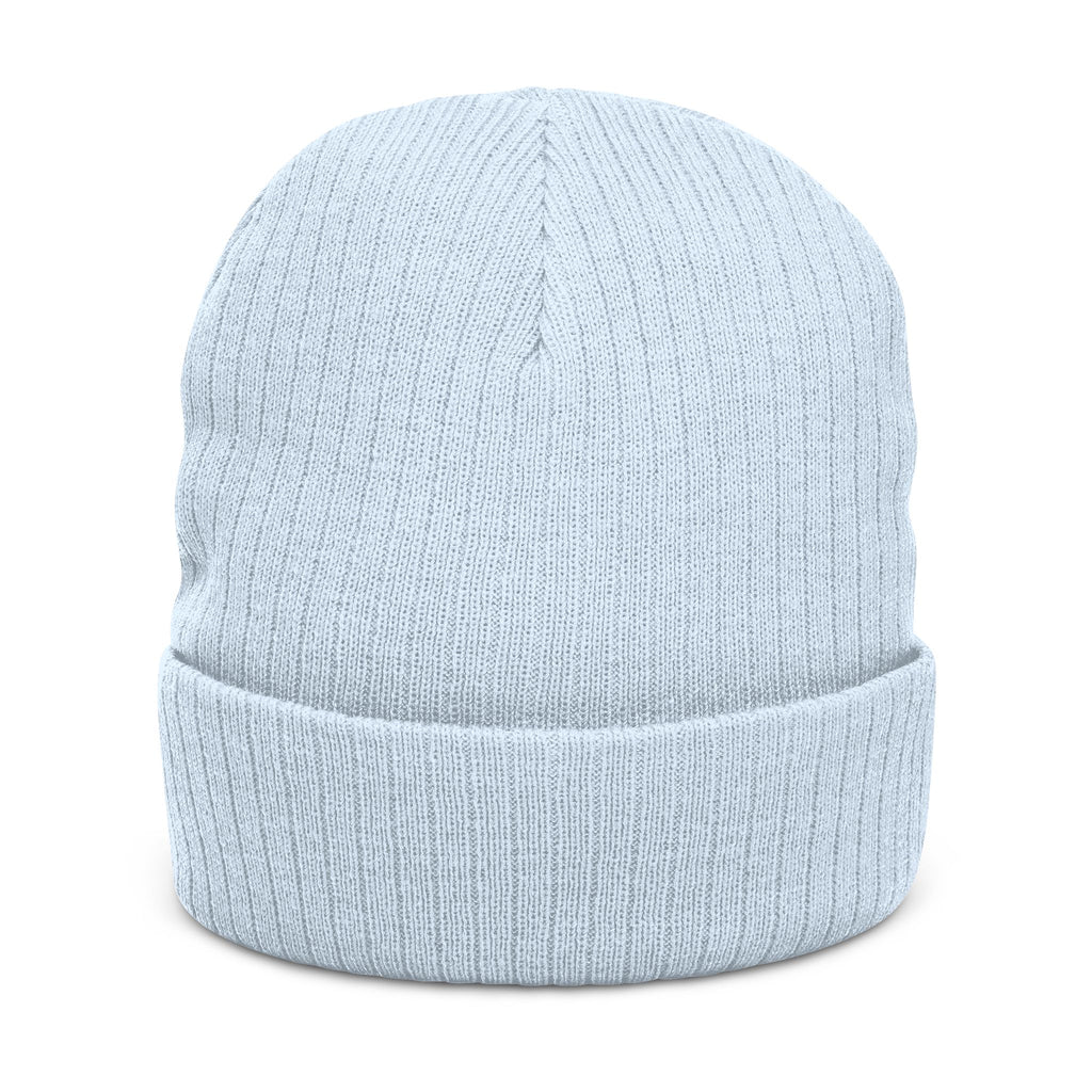 Embroidered Ribbed Beanie — Inner State Logo Knit Hat