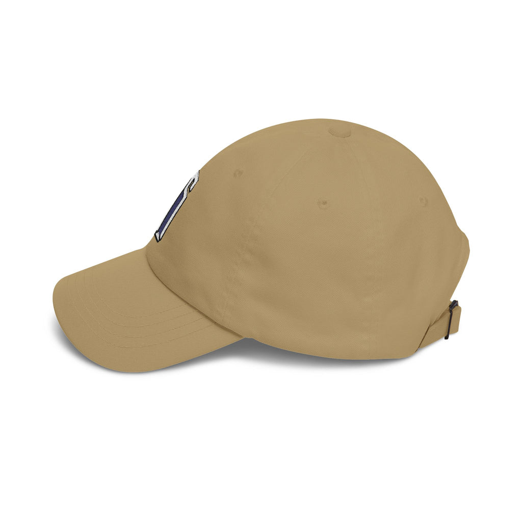 Minimal 3D Letter Dad Cap — White Embroidered 'S' Baseball Hat