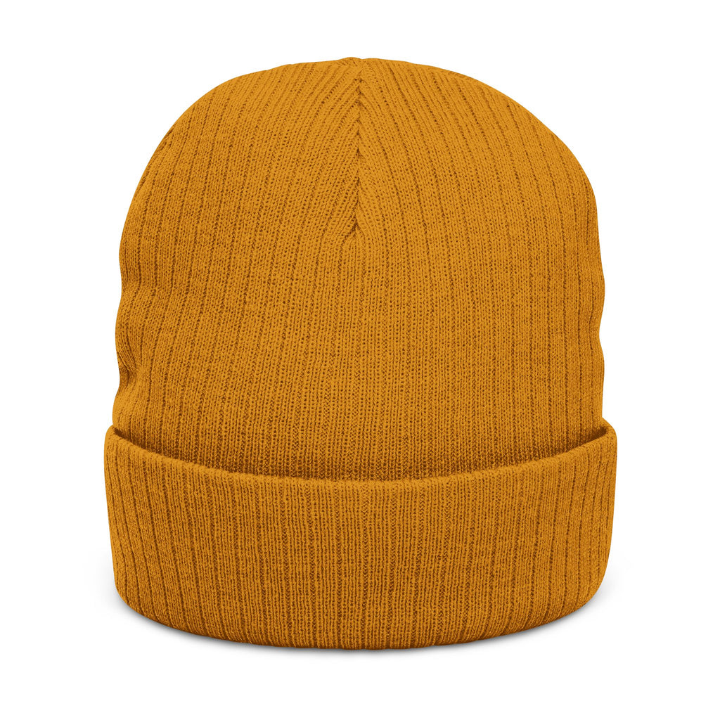 Embroidered Ribbed Beanie — Inner State Logo Knit Hat