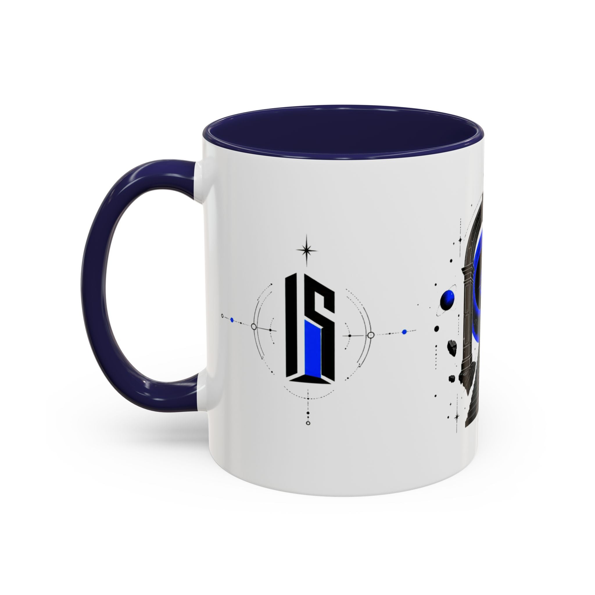 Inner State Accent Coffee Mug — Cosmic Portal Blue 11/15oz