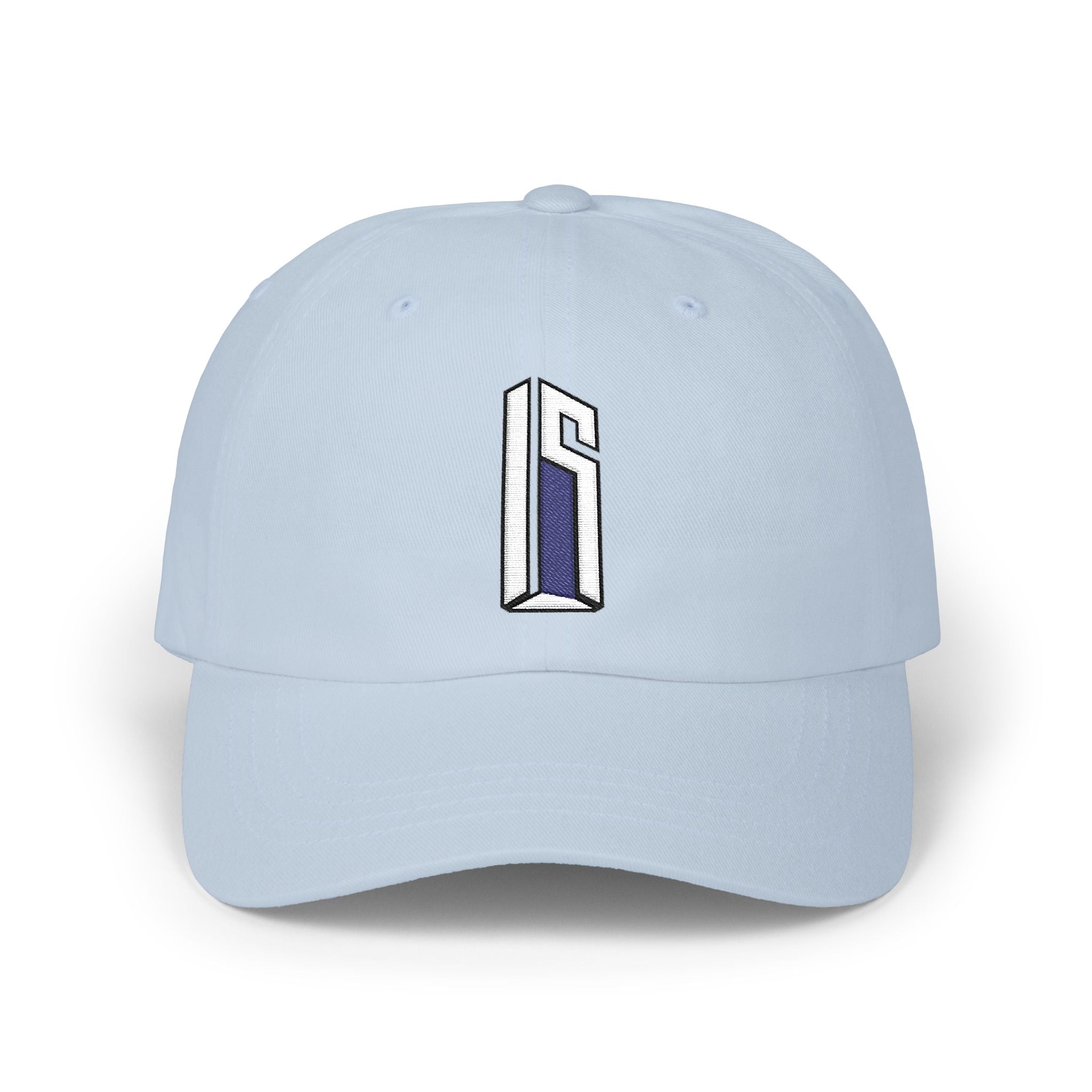 Minimal 3D Letter Dad Cap — White Embroidered 'S' Baseball Hat