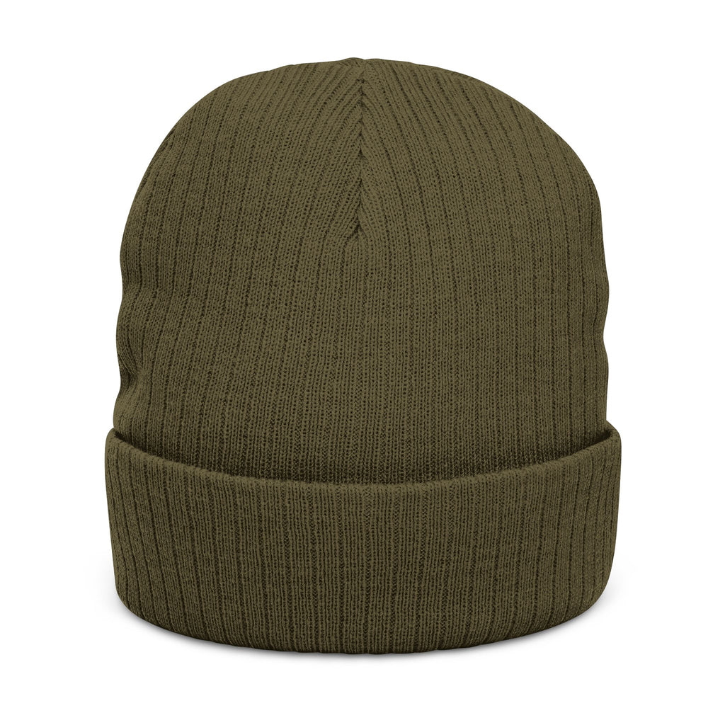 Embroidered Ribbed Beanie — Inner State Logo Knit Hat