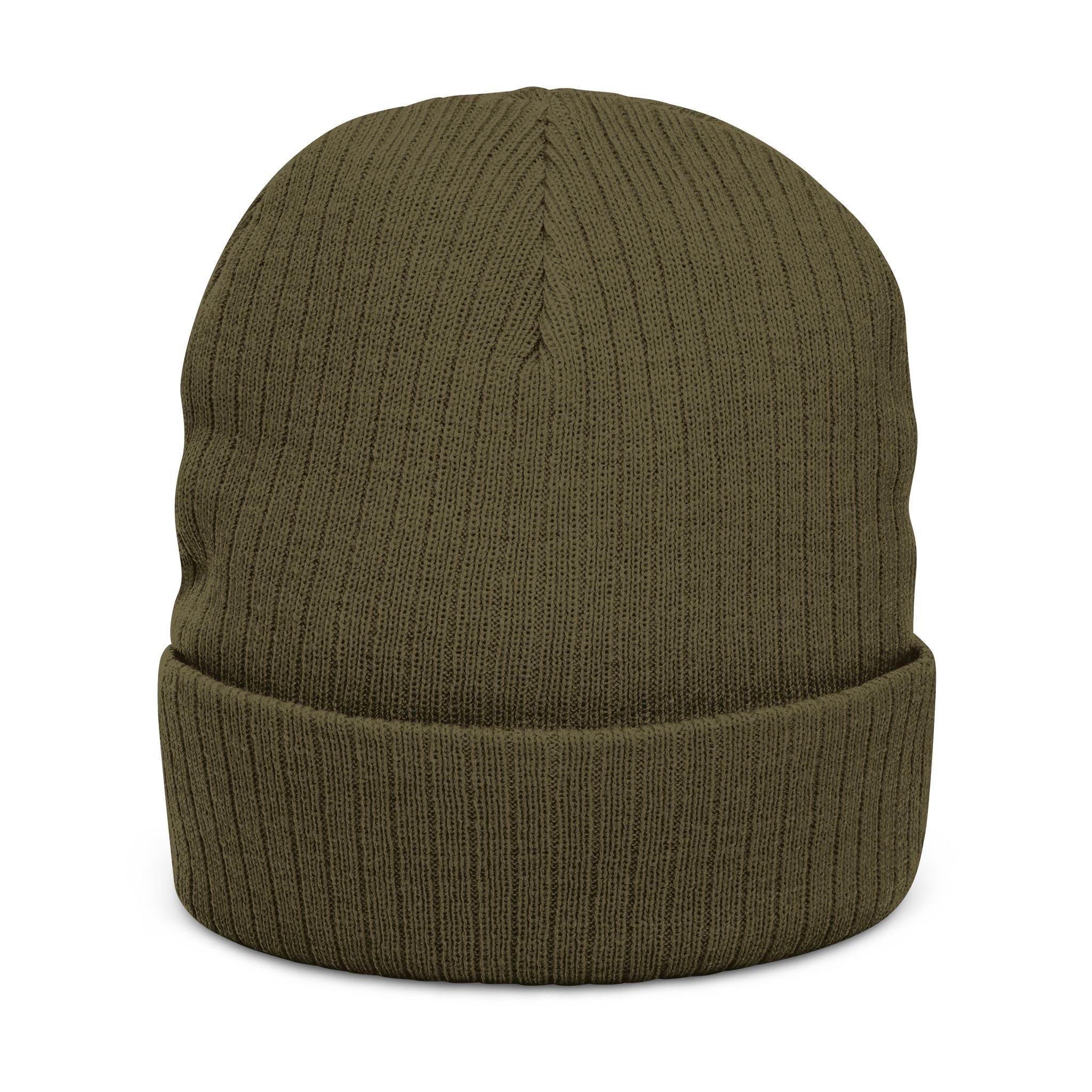 Embroidered Ribbed Beanie — Inner State Logo Knit Hat