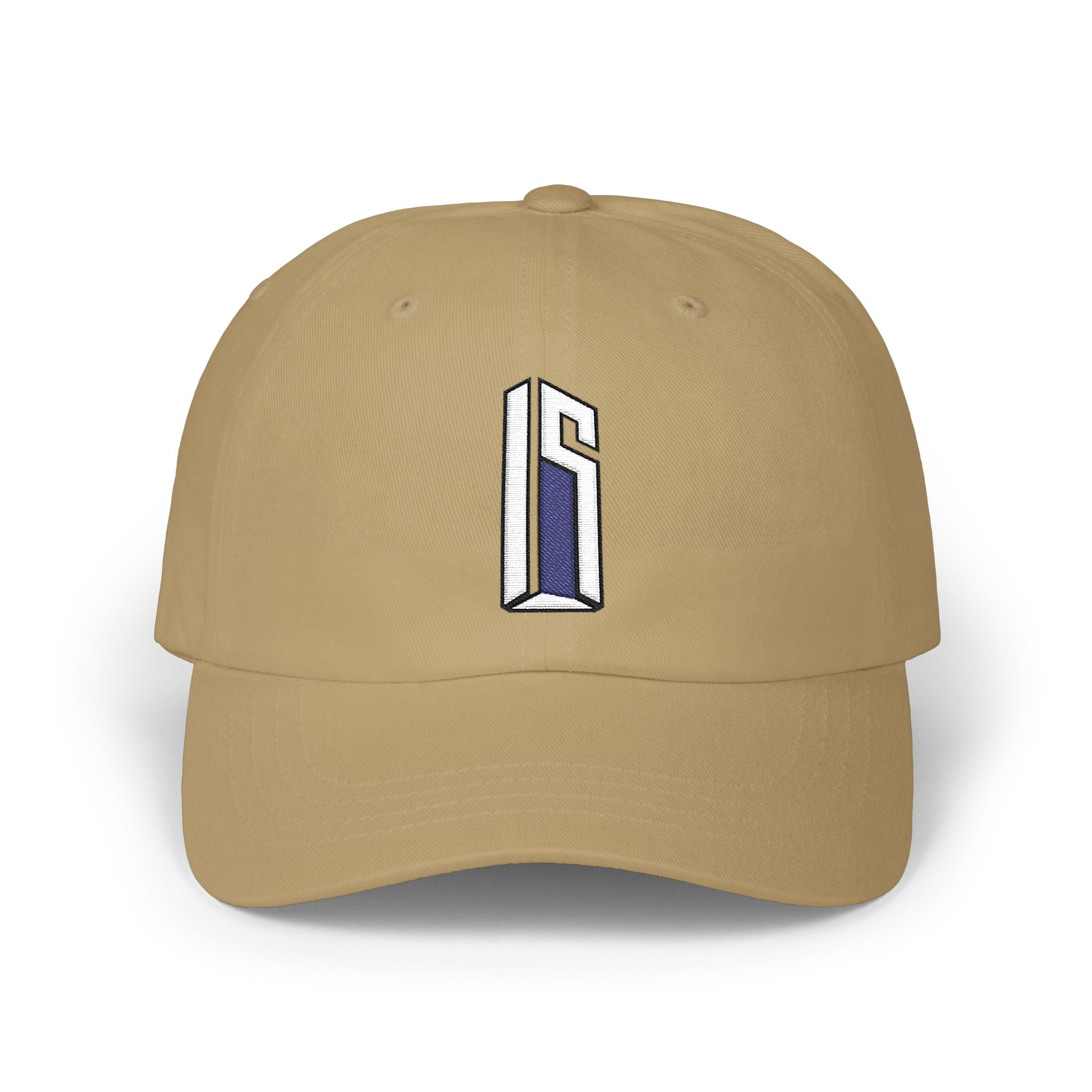 Minimal 3D Letter Dad Cap — White Embroidered 'S' Baseball Hat