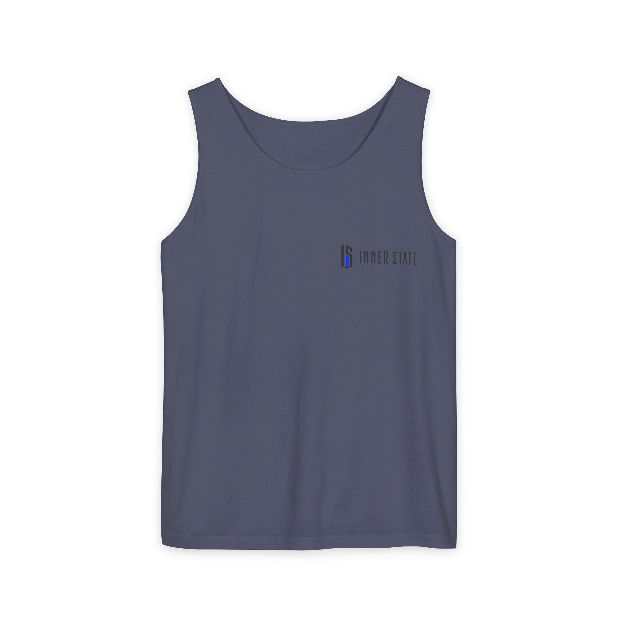 Inner State Graphic Tank Top — Artistic Microphone & Moon Design