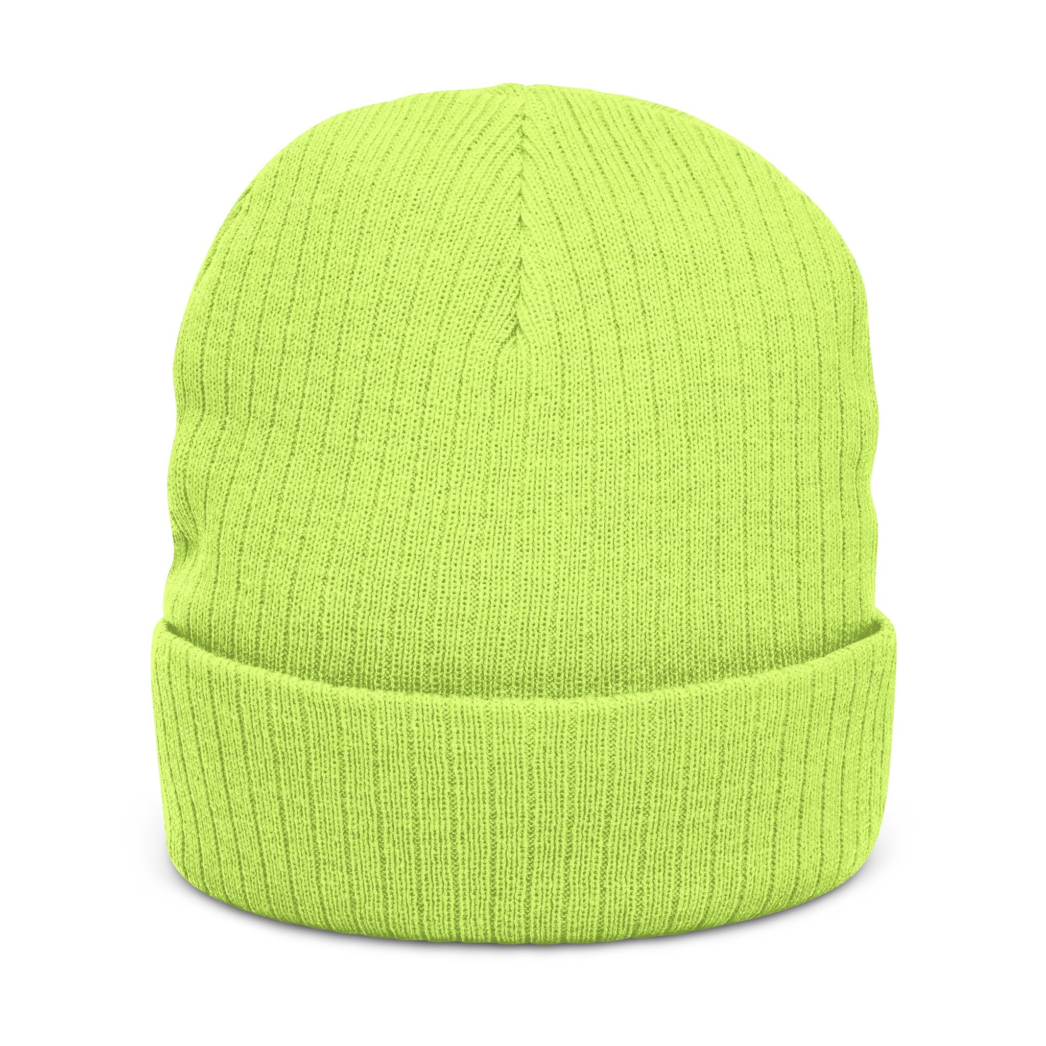 Embroidered Ribbed Beanie — Inner State Logo Knit Hat
