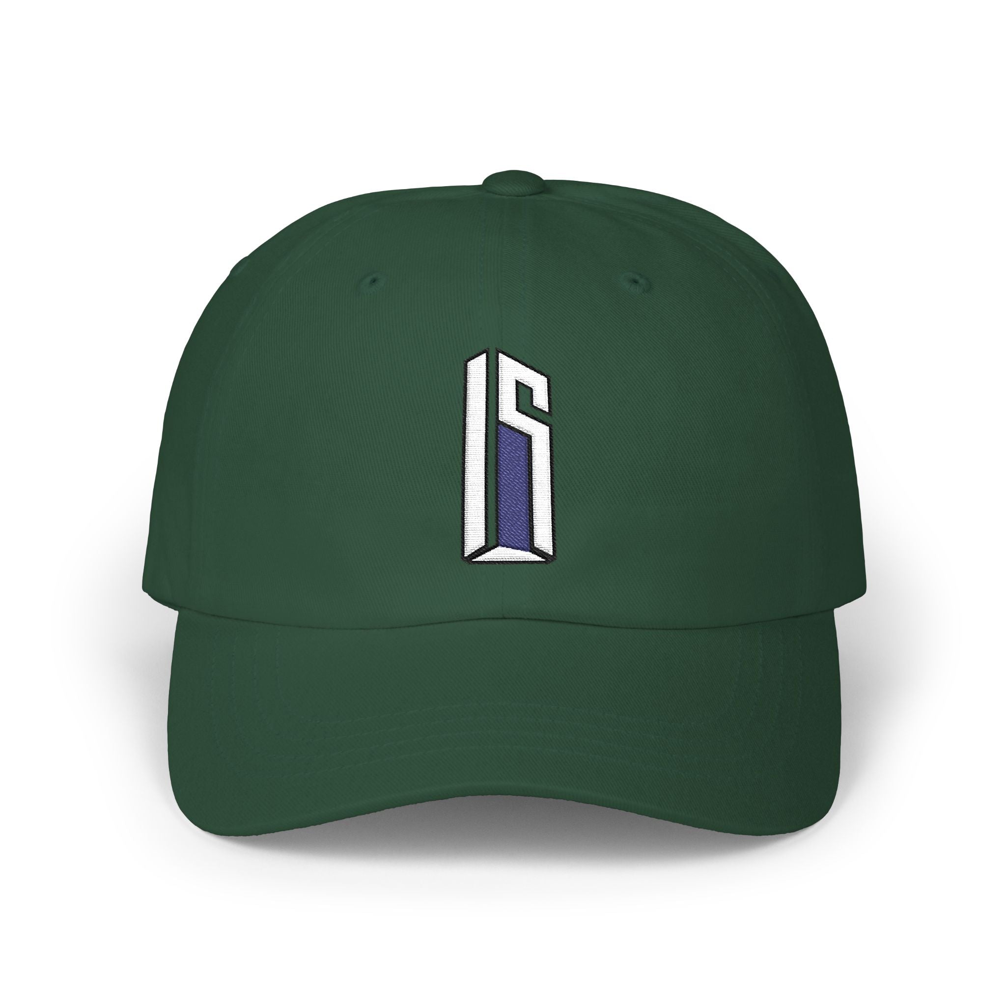 Minimal 3D Letter Dad Cap — White Embroidered 'S' Baseball Hat